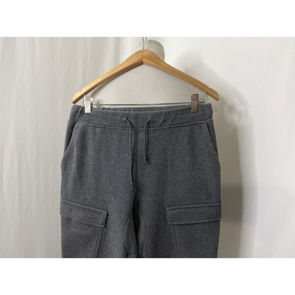 Mens Small Jogger Sweatpants Original Use Grey Drawstring Cargo - Picture 3 of 14